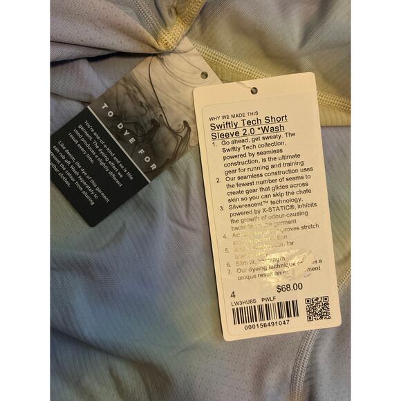 Lululemon Swiftly Tech Short Sleeve 2.0 Tee Shirt Size 4 Psychedelic - Picture 3 of 6